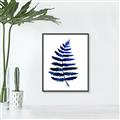 Picture of Indigo Fern  _GroupedProduct_Rectangle_Portrait_Canvas_Framed_
