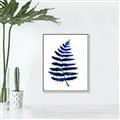 Picture of Indigo Fern  _GroupedProduct_Rectangle_Portrait_Canvas_Framed_