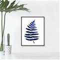 Picture of Indigo Fern  _GroupedProduct_Rectangle_Portrait_Canvas_Framed_