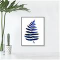 Picture of Indigo Fern  _GroupedProduct_Rectangle_Portrait_Canvas_Framed_