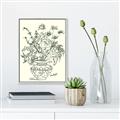 Picture of Drawn Florals I  _GroupedProduct_Rectangle_Portrait_Canvas_Framed_