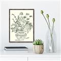 Picture of Drawn Florals I  _GroupedProduct_Rectangle_Portrait_Canvas_Framed_