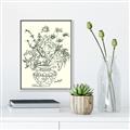 Picture of Drawn Florals I  _GroupedProduct_Rectangle_Portrait_Canvas_Framed_