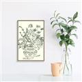 Picture of Drawn Florals I  _GroupedProduct_Rectangle_Portrait_Canvas_Framed_