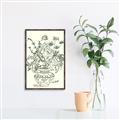 Picture of Drawn Florals I  _GroupedProduct_Rectangle_Portrait_Canvas_Framed_