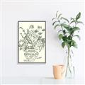 Picture of Drawn Florals I  _GroupedProduct_Rectangle_Portrait_Canvas_Framed_