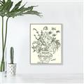 Picture of Drawn Florals I  _GroupedProduct_Rectangle_Portrait_Canvas_Framed_