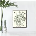 Picture of Drawn Florals I  _GroupedProduct_Rectangle_Portrait_Canvas_Framed_