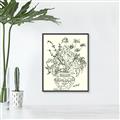 Picture of Drawn Florals I  _GroupedProduct_Rectangle_Portrait_Canvas_Framed_