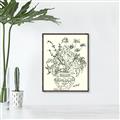 Picture of Drawn Florals I  _GroupedProduct_Rectangle_Portrait_Canvas_Framed_