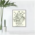 Picture of Drawn Florals I  _GroupedProduct_Rectangle_Portrait_Canvas_Framed_