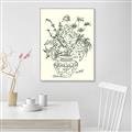 Picture of Drawn Florals I  _GroupedProduct_Rectangle_Portrait_Canvas_Framed_