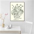 Picture of Drawn Florals I  _GroupedProduct_Rectangle_Portrait_Canvas_Framed_