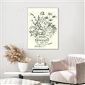 Picture of Drawn Florals I  _GroupedProduct_Rectangle_Portrait_Canvas_Framed_