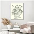 Picture of Drawn Florals I  _GroupedProduct_Rectangle_Portrait_Canvas_Framed_
