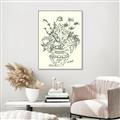 Picture of Drawn Florals I  _GroupedProduct_Rectangle_Portrait_Canvas_Framed_