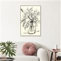 Picture of Drawn Florals II  _GroupedProduct_Rectangle_Portrait_Canvas_Framed_