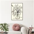 Picture of Drawn Florals II  _GroupedProduct_Rectangle_Portrait_Canvas_Framed_
