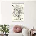 Picture of Drawn Florals II  _GroupedProduct_Rectangle_Portrait_Canvas_Framed_