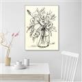 Picture of Drawn Florals II  _GroupedProduct_Rectangle_Portrait_Canvas_Framed_
