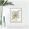Picture of Drawn Florals III  _GroupedProduct_Rectangle_Portrait_Canvas_Framed_