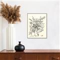 Picture of Drawn Florals III  _GroupedProduct_Rectangle_Portrait_Canvas_Framed_