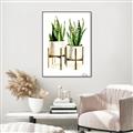 Picture of House Plants II  _GroupedProduct_Rectangle_Portrait_Canvas_Framed_