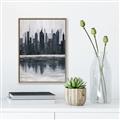 Picture of City from afar _GroupedProduct_Rectangle_Portrait_Canvas_Framed_