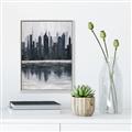 Picture of City from afar _GroupedProduct_Rectangle_Portrait_Canvas_Framed_