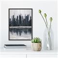 Picture of City from afar _GroupedProduct_Rectangle_Portrait_Canvas_Framed_