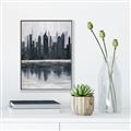 Picture of City from afar _GroupedProduct_Rectangle_Portrait_Canvas_Framed_