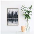 Picture of City from afar _GroupedProduct_Rectangle_Portrait_Canvas_Framed_
