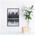 Picture of City from afar _GroupedProduct_Rectangle_Portrait_Canvas_Framed_