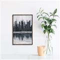 Picture of City from afar _GroupedProduct_Rectangle_Portrait_Canvas_Framed_