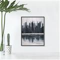 Picture of City from afar _GroupedProduct_Rectangle_Portrait_Canvas_Framed_
