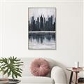 Picture of City from afar _GroupedProduct_Rectangle_Portrait_Canvas_Framed_