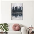 Picture of City from afar _GroupedProduct_Rectangle_Portrait_Canvas_Framed_