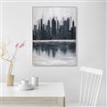 Picture of City from afar _GroupedProduct_Rectangle_Portrait_Canvas_Framed_