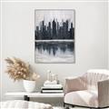 Picture of City from afar _GroupedProduct_Rectangle_Portrait_Canvas_Framed_