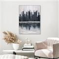 Picture of City from afar _GroupedProduct_Rectangle_Portrait_Canvas_Framed_