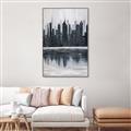 Picture of City from afar _GroupedProduct_Rectangle_Portrait_Canvas_Framed_
