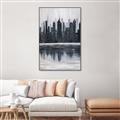Picture of City from afar _GroupedProduct_Rectangle_Portrait_Canvas_Framed_