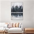 Picture of City from afar _GroupedProduct_Rectangle_Portrait_Canvas_Framed_