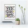 Picture of Yes Girl  _GroupedProduct_Rectangle_Portrait_Canvas_Framed_
