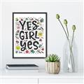Picture of Yes Girl  _GroupedProduct_Rectangle_Portrait_Canvas_Framed_