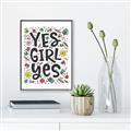 Picture of Yes Girl  _GroupedProduct_Rectangle_Portrait_Canvas_Framed_