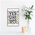 Picture of Yes Girl  _GroupedProduct_Rectangle_Portrait_Canvas_Framed_