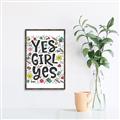 Picture of Yes Girl  _GroupedProduct_Rectangle_Portrait_Canvas_Framed_
