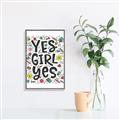 Picture of Yes Girl  _GroupedProduct_Rectangle_Portrait_Canvas_Framed_