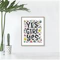 Picture of Yes Girl  _GroupedProduct_Rectangle_Portrait_Canvas_Framed_